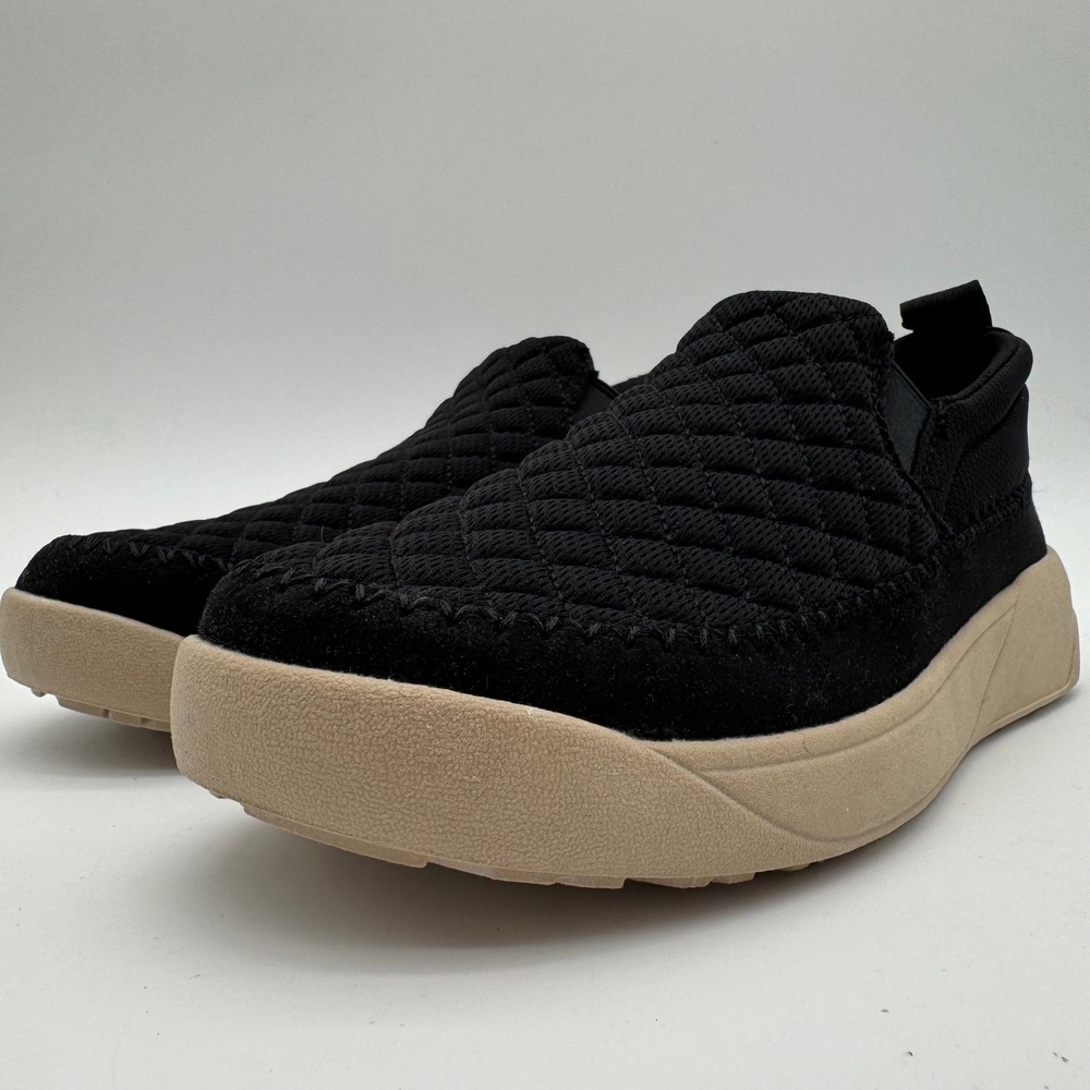 Staheekum Quilted Slip On Sneakers Black Women's Size 9 Comfort Walking New